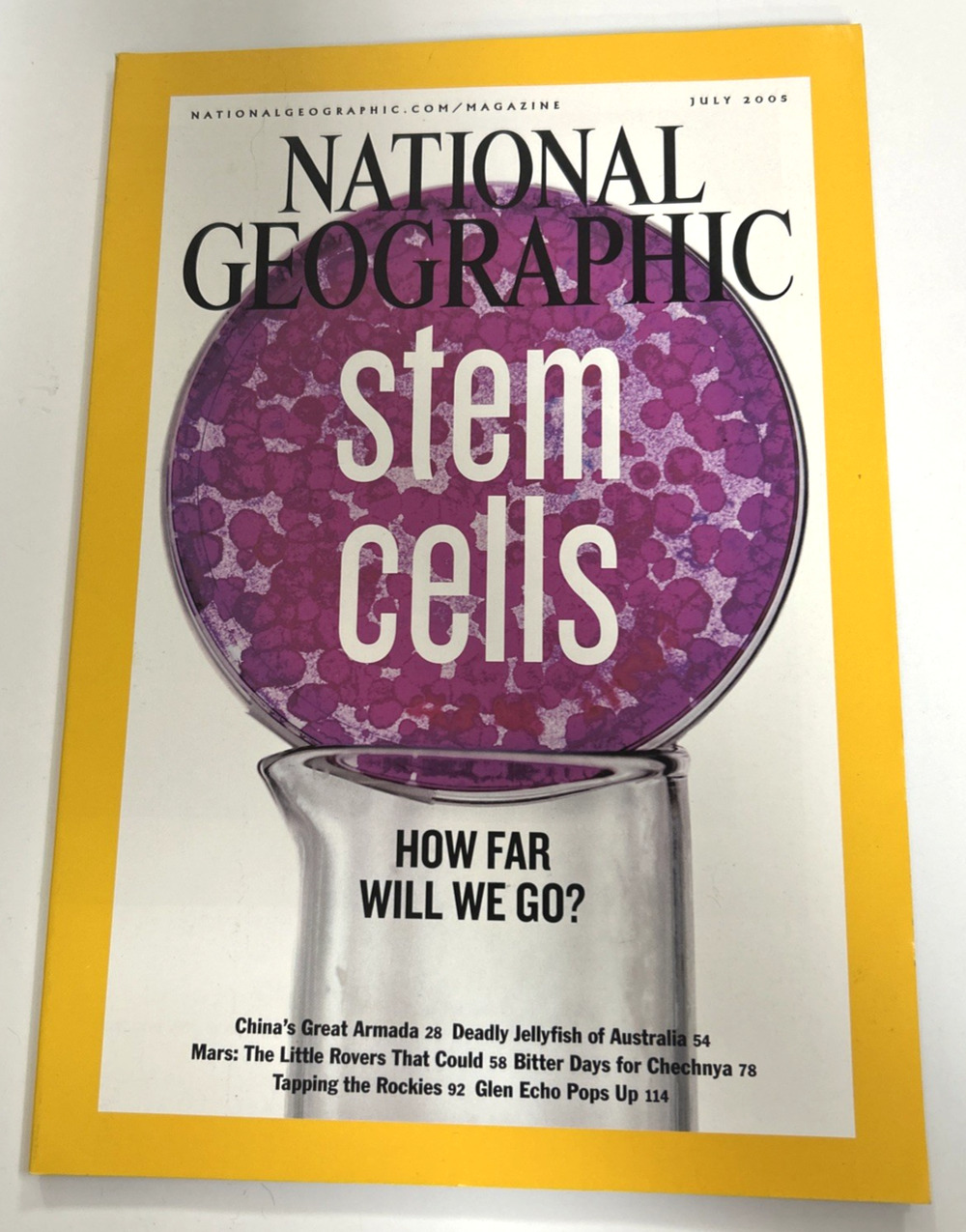 July 2005 National Geographic Magazine Stem Cells China Australia Jellyfish